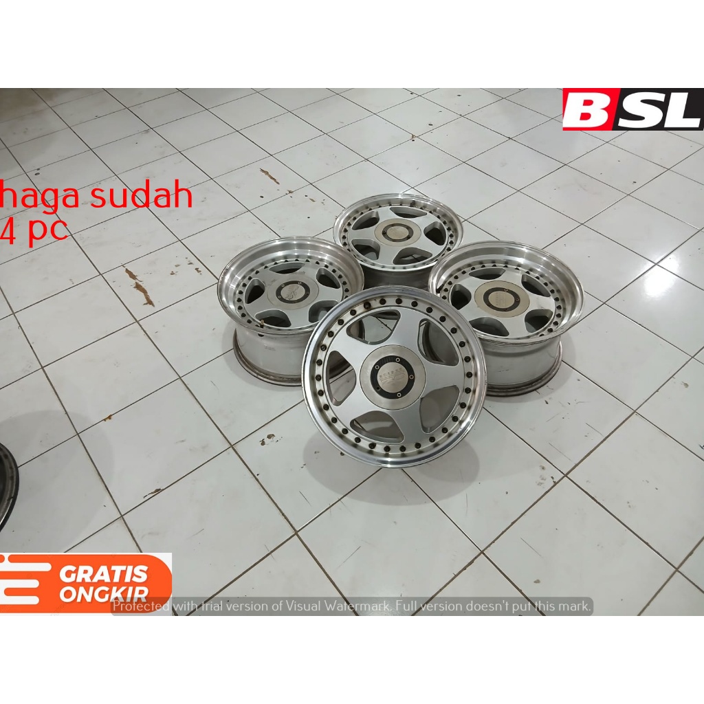 JUAL VELG RACING MODEL OZ R15 X7/8 8X100/114,3 ET SILVER PAS BUAT MOBIL AGYA MOBILIO YARIS COROLA CI