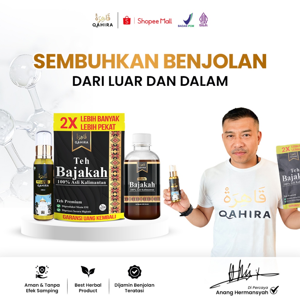 1 Minyak Qahira + 1 Kapsul Qahira | Menyembuhkan Segala Penyakit Minyak Oles Qahira Herbal