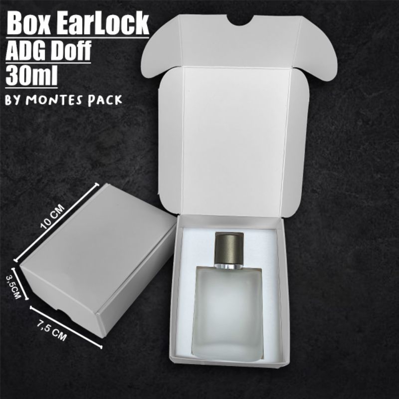 

BOX EARLOCK | untuk botol ADG doff 30ml | box parfum earlock Putih hitam