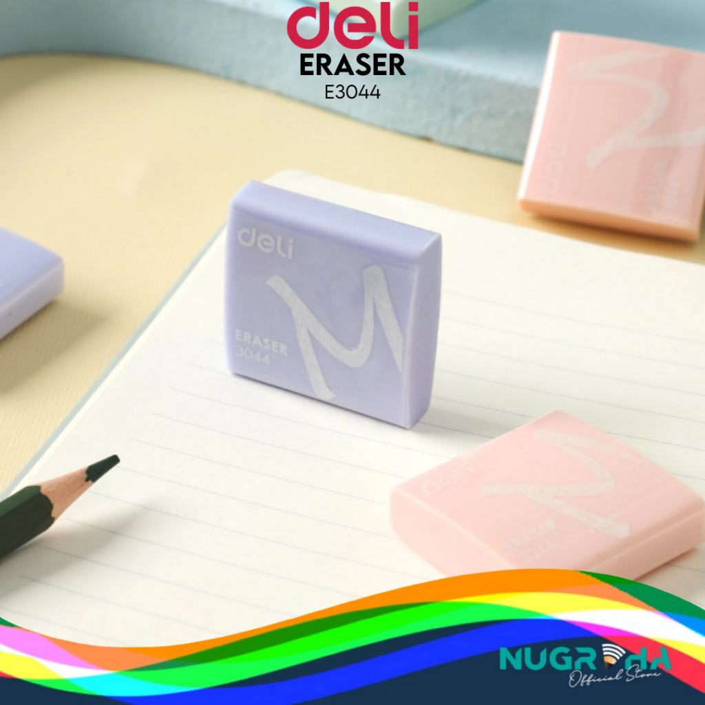 

DELI 3044 PENGHAPUS ERASER STIP PENSIL MACARON PASTEL KOTAK MURAH BERSIH