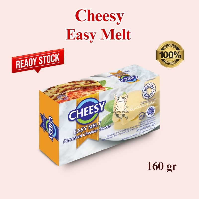 

Cheesy Easy Melt 160gr | Cheddar Cheese | Keju Leleh