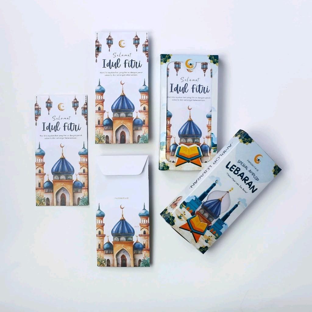 

Amplop Lebaran Idul Fitri Premium Jumbo 1 Box Isi 50 Uang Tanpa Dilipat - Desain Eksklusif Islami Modern