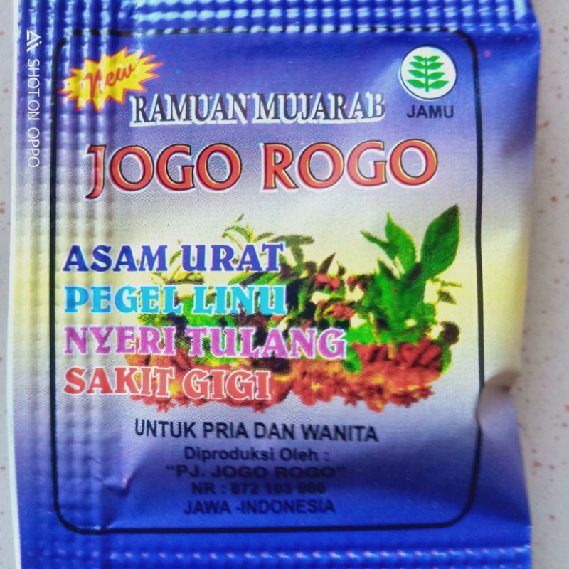 

Jamu Ramuan Mujarab Jogo Rogo