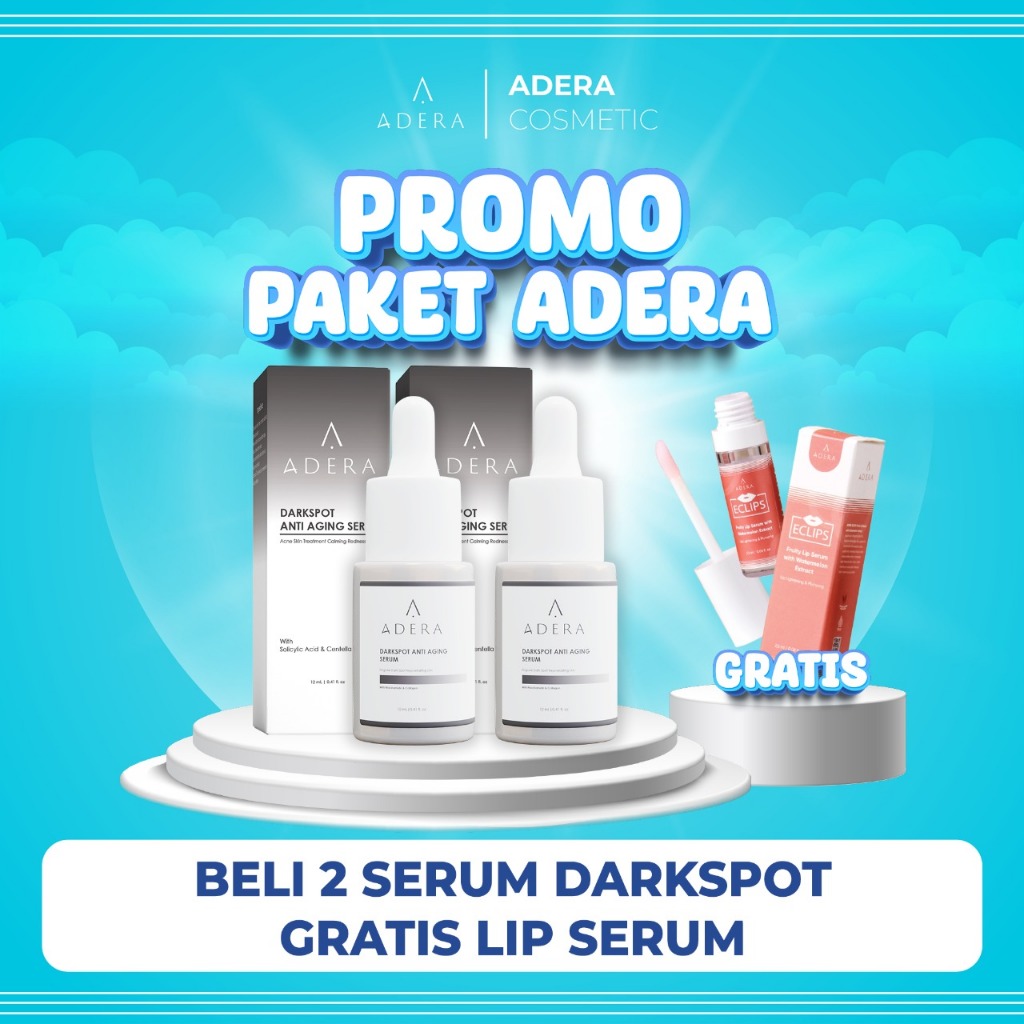 PAKET ADERA DARKSPOT ANTI AGING SERUM AD Penghilang Flek Hitam Atasi Kerutan Kulit Kusam Original BP