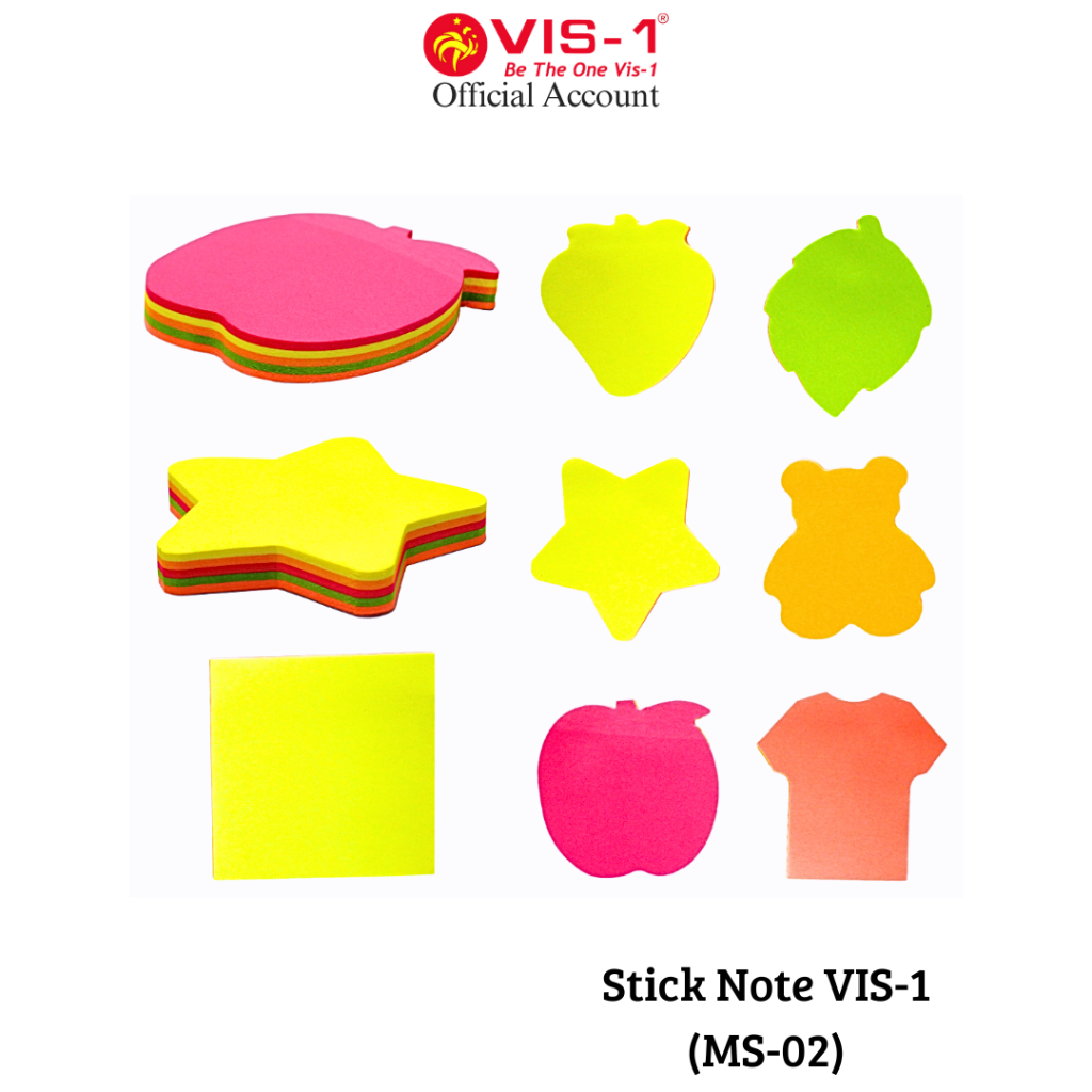 

Vis-1 Stick Note MS 02 / Memo Tempel Stick Note Motif 100 Sheets