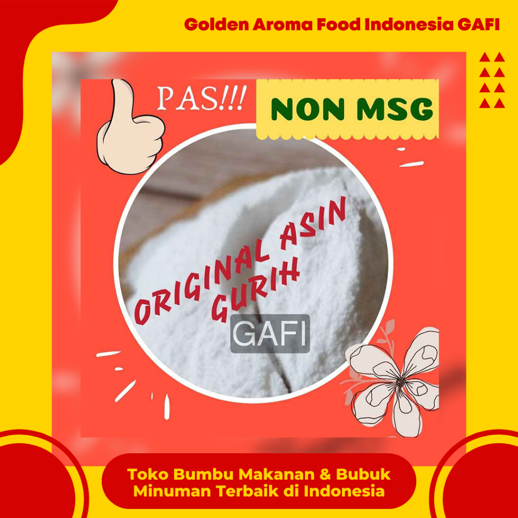 

Bumbu Tabur NON MSG Original Asin Gurih 1 Kg Enak Murah Bubuk Tabur Rasa Original Asin Gurih NO MSG