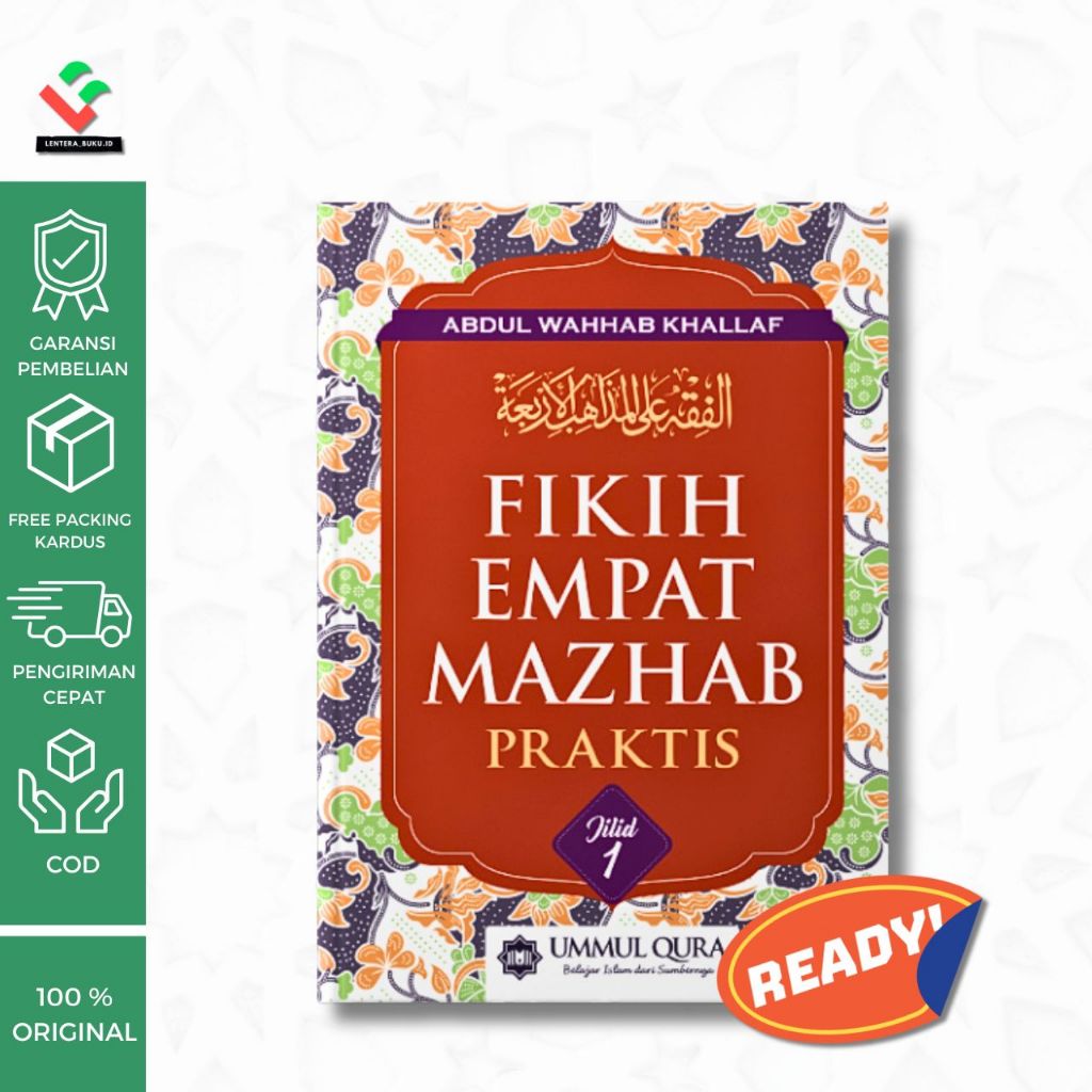 Fikih Empat Mazhab Praktis Jilid 1 ORI Buku Fiqih 4 Madhzb Lengkap Karya Abdul Wahhab Khallaf