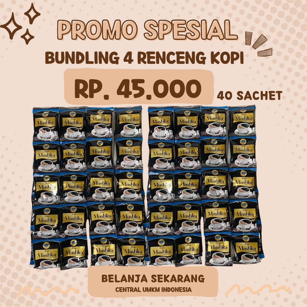 

KOPI MUSTIKA PROMO 4 RENCENG - Coffee Mix