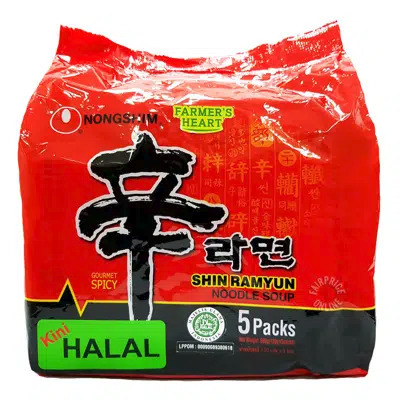 

Nongshim Shin Ramyun Instant Noodle Spicy Mushroom Halal