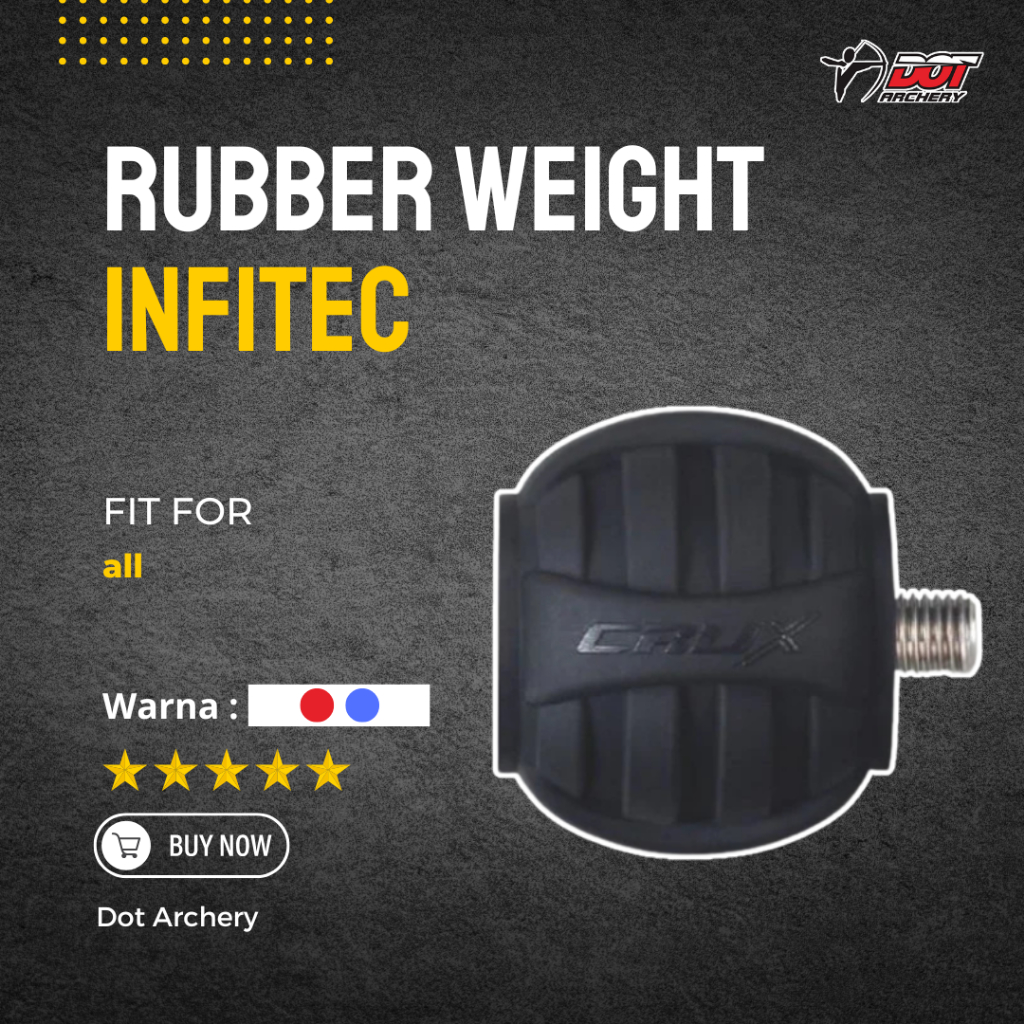Rubber Weight Infitec Crux | Pemberat Stabilizer Busur Recurve | Aksesoris Panahan