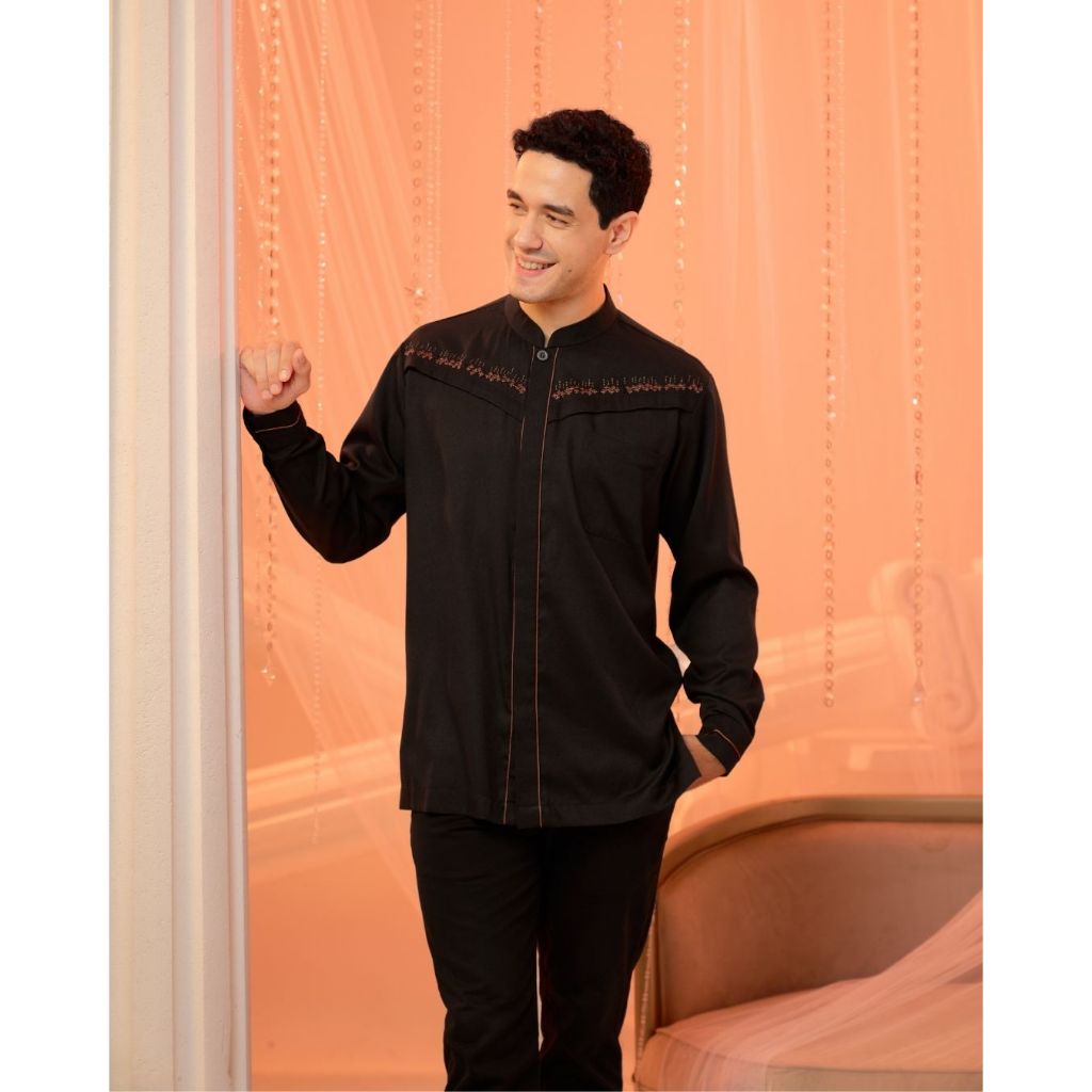 Ranti - Azkia Koko - Koko Casual Lengan Panjang - Koko Hitam