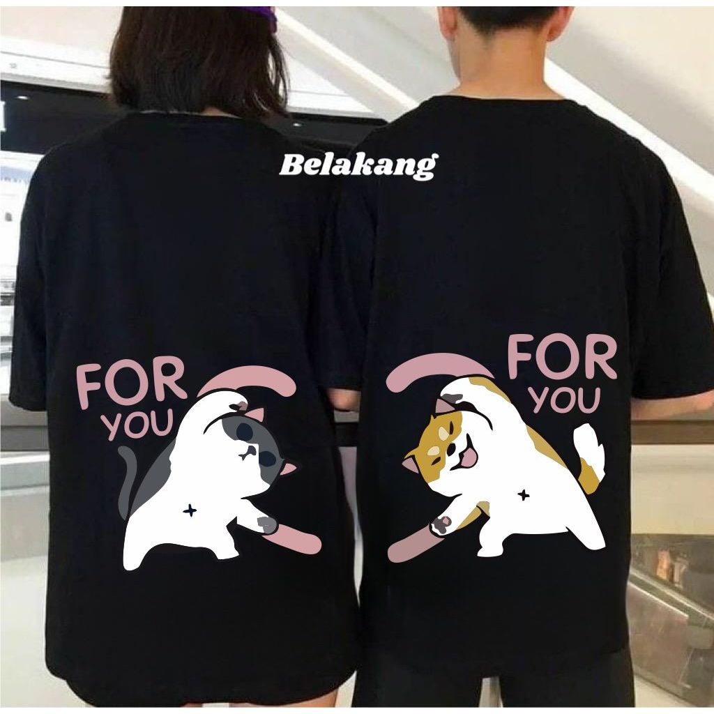Kaos Couple Pasangan Pacaran ABG Trendy / Baju Kapelan Cowok Cewek