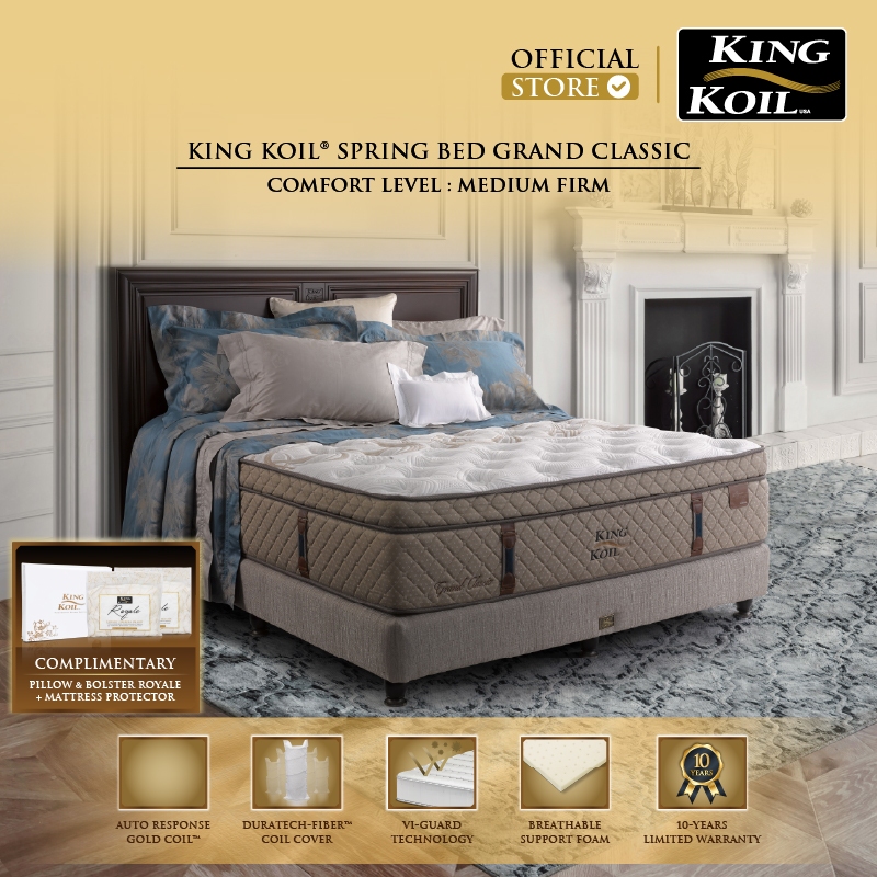 King Koil Grand Classic - Kasur Spring Bed [Mattress Only]