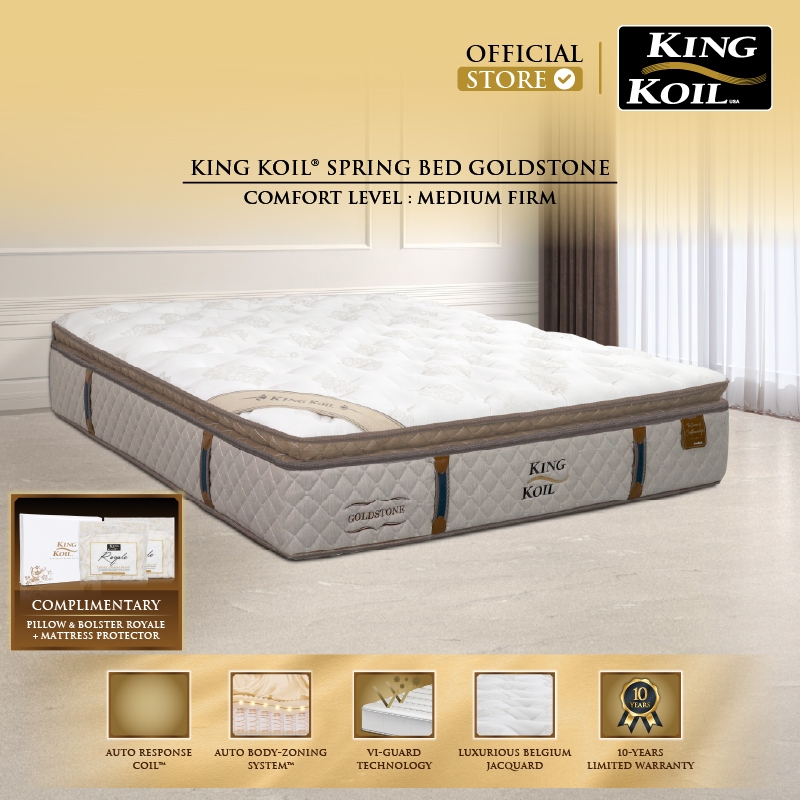 King Koil Kasur Springbed Goldstone - Mattress Only
