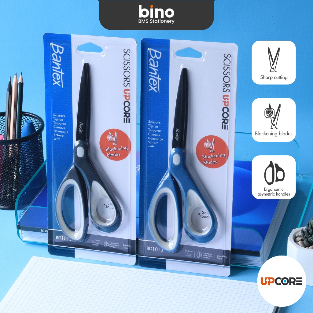 

[BMS Surabaya] Bantex Gunting / Office Scissor Pegangan Lembut Ergonomis Stainless Steel 213 mm