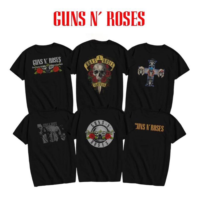 KAOS MUSIK BAND LUAR || GUNS N ROSES || KAOS DISTRO ORIGINAL