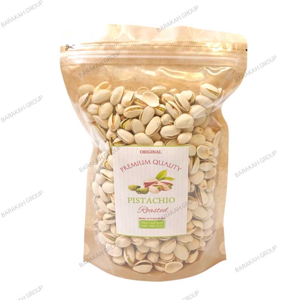 

Kacang Fustuk Pistachio Premium 500gram Khas Arab Kacang Pistacio Panggang