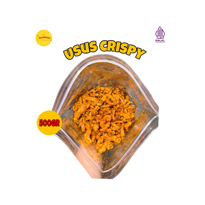 

KRIPIK USUS PEDAS DAUN JERUK 1/2KG