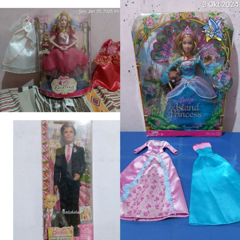 barbie genevieve dancing 12 princess prince charm school rosella the island a fairy secret mattel do