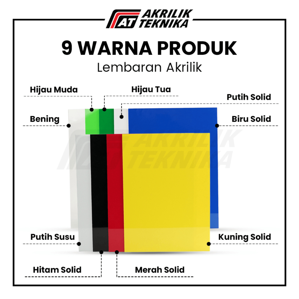 

RB Lembaran Akrilik A3 2mm / Acrylic Sheet Clear / Akrilik Warna