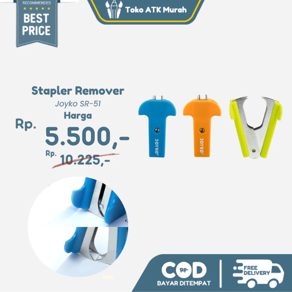 

Joyko SR-51 - Stapler Remover Pembuka Isi Steples