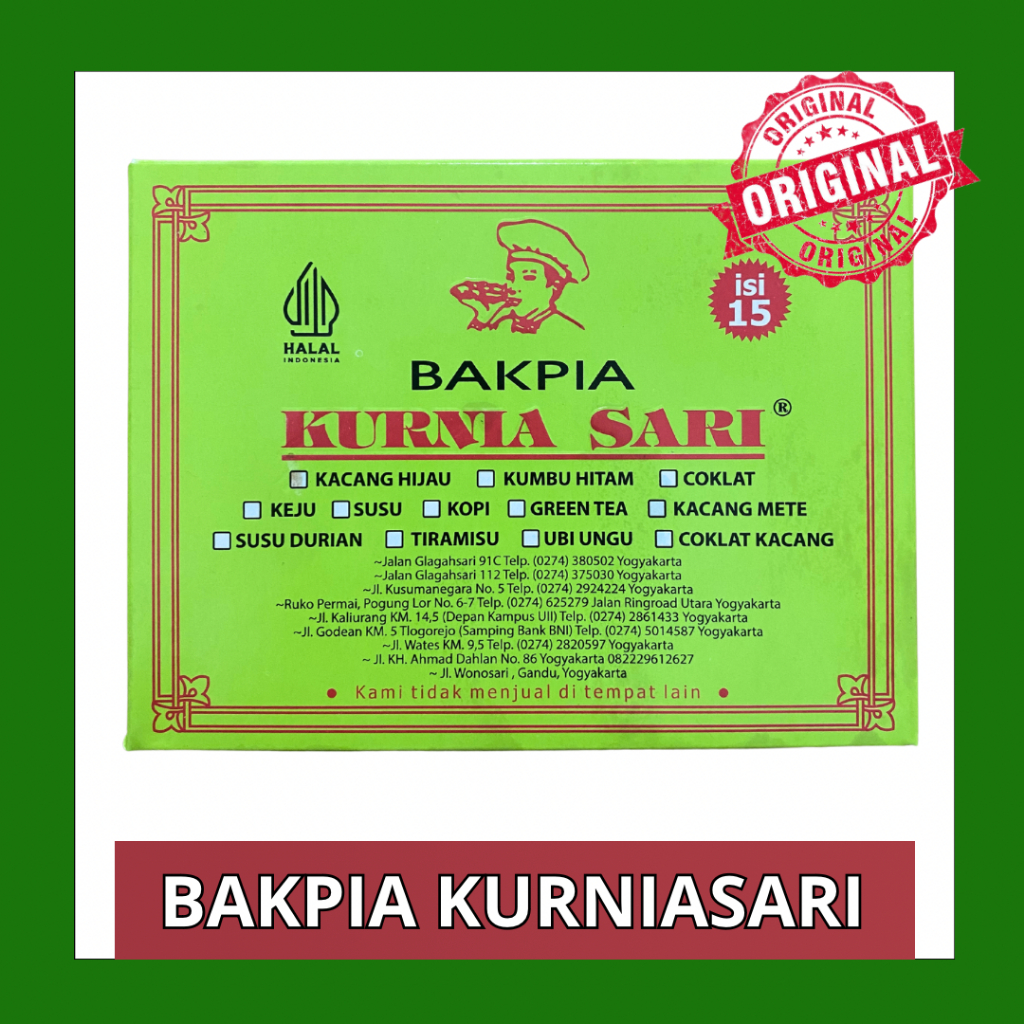 

Bakpia Kurniasari Varian Lengkap Fresh Yogyakarta
