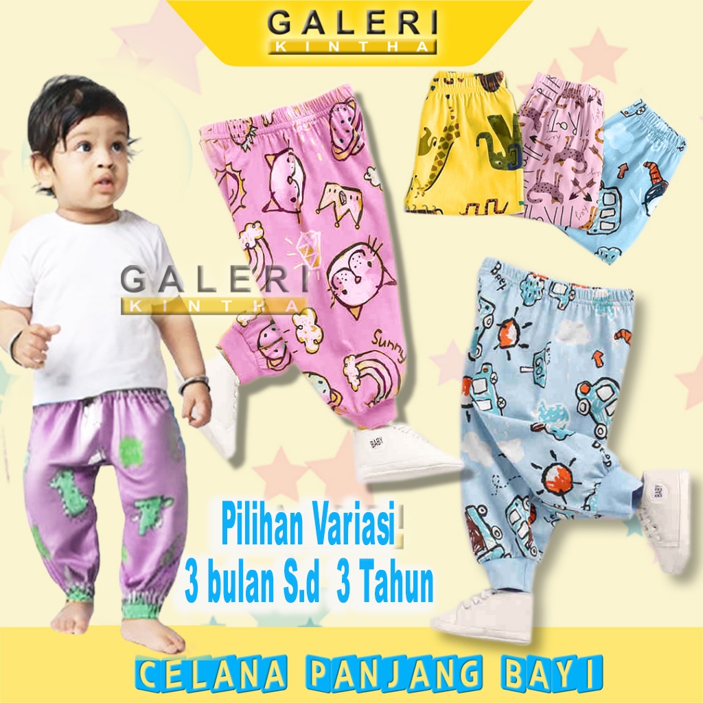 12 Pcs Celana Panjang Anak Bayi Laki laki Lusinan Murah