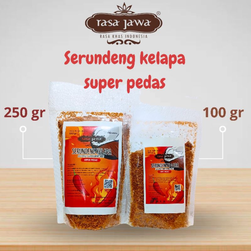 

RASA JAWA SERUNDENG KELAPA SUPER PEDAS (100 GR / 250 GR)