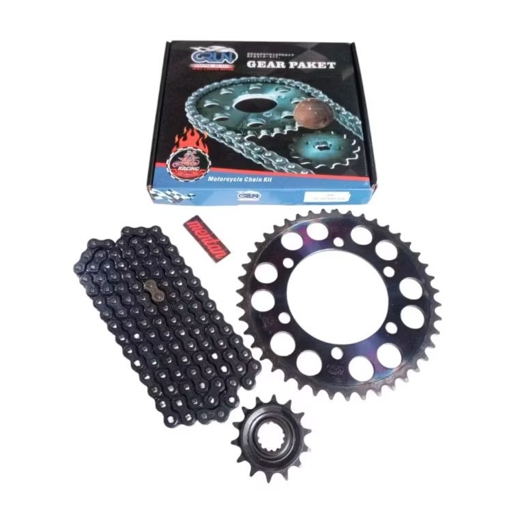 GEAR GIR SET PAKET PLUS RANTAI YAMAHA R25 R 25 MT25 MT 25 520 112L 43T 14T