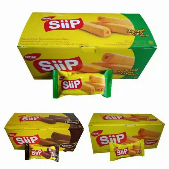 

Nabati SIIP 500an Keju/Jagung Bakar/Coklat 20Pcs/Box - pengedar jajan