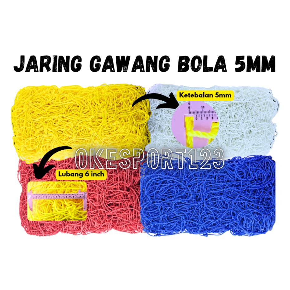 JARING GAWANG BOLA 5MM [ 1 SET / UNTUK 2 GAWANG BOLA ]