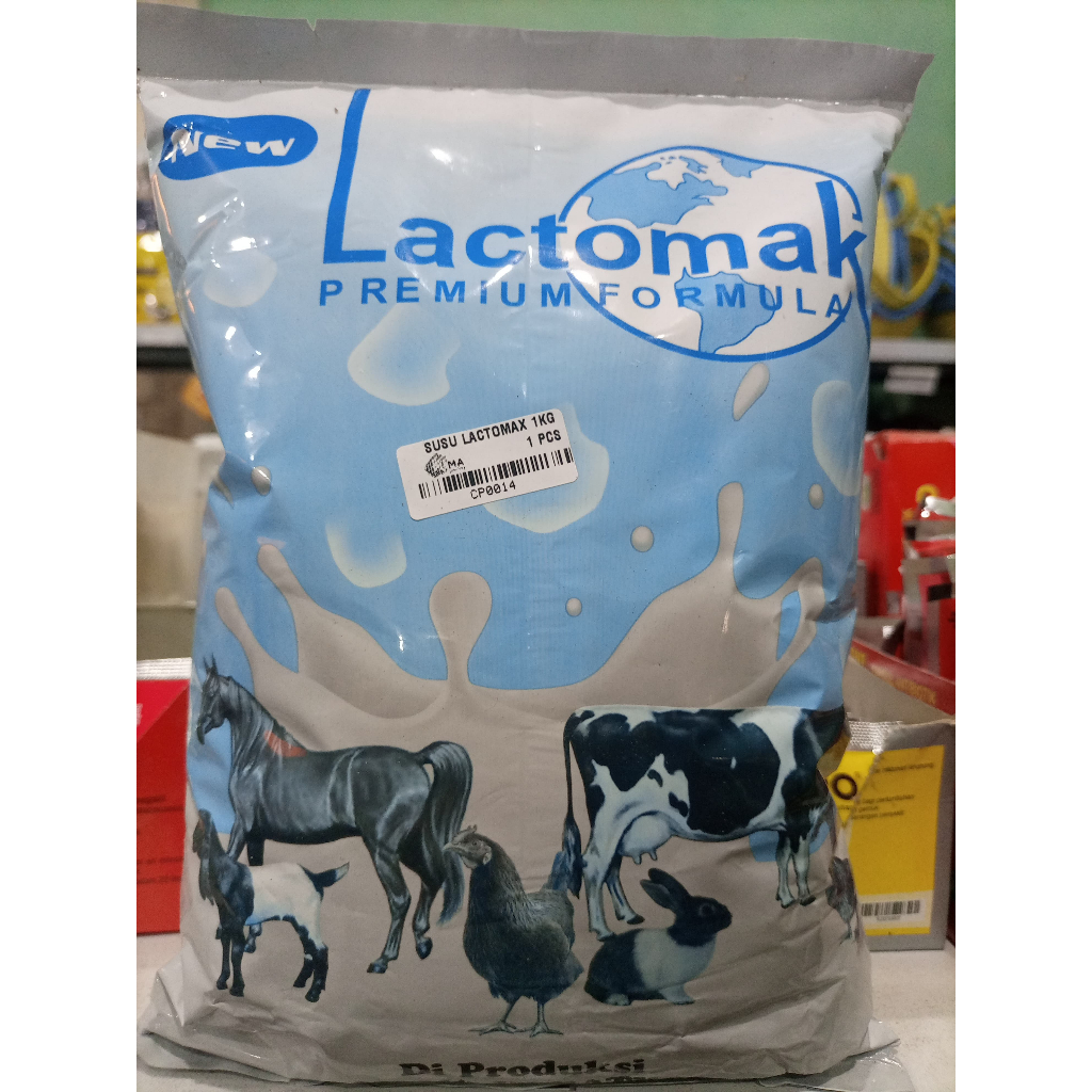 LACTOMAX 1kg SUSU PENGGANTI HEWAN TERNAK PREMIUM FORMULA PENGGEMUK SAPI KAMBING KERBAU AYAM KUDA