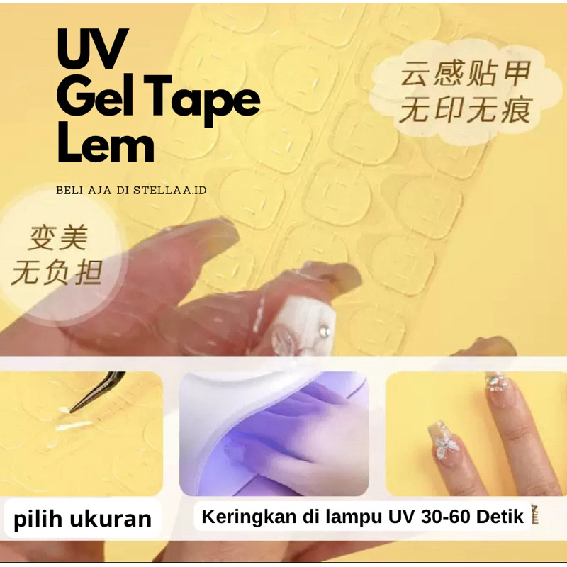LEM KUKU PALSU UV GEL STICKER