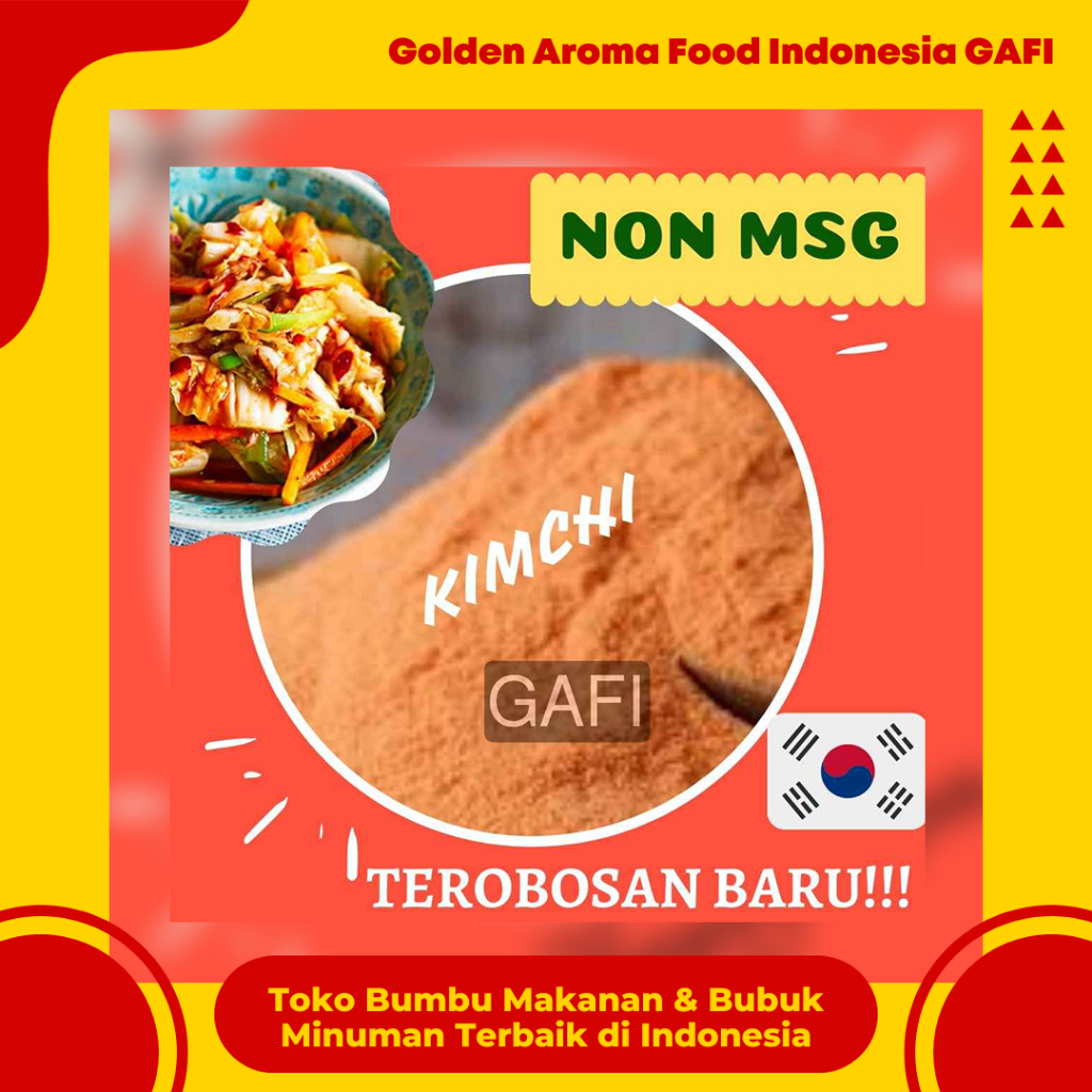 

Bumbu Tabur NON MSG Kimchi 1 Kg Enak Murah Bubuk Tabur Rasa Kimchi Halal NO MSG