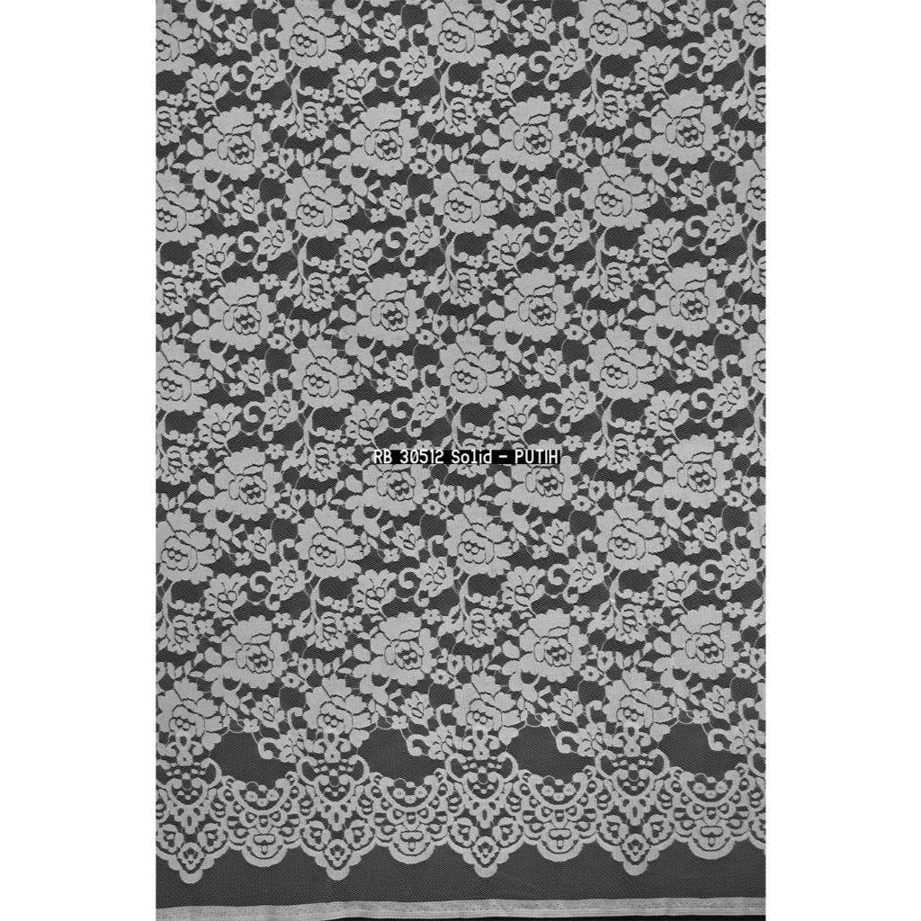 Lace by the Ocean -Molise - Kain Brukat Brokat Motif Bunga Rashel untuk Gaun, Kebaya, Abaya, Dress -