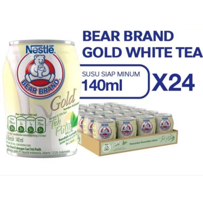 

BEAR BRAND GOLD WHITE TEA 140ML (24PCS)