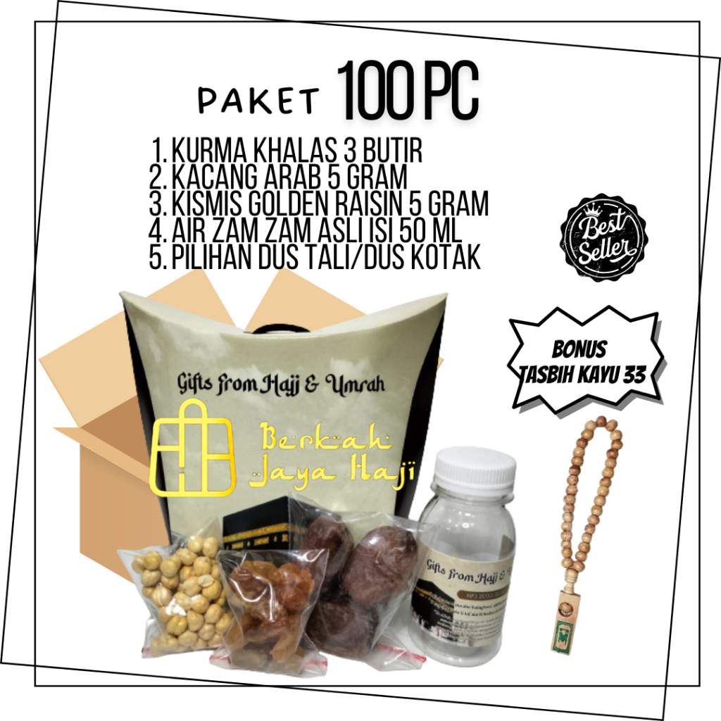 

PAKET SUPER HEMAT isi 100PCS / Souvenir Oleh Oleh Haji Umroh/