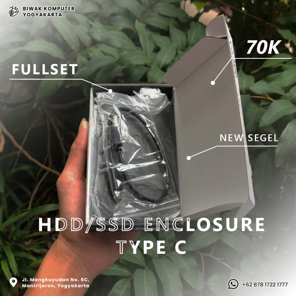SPESIAL PROMO HDD ENCLOSURE/CASING TYPE C NEW TINGGAL PAKAI