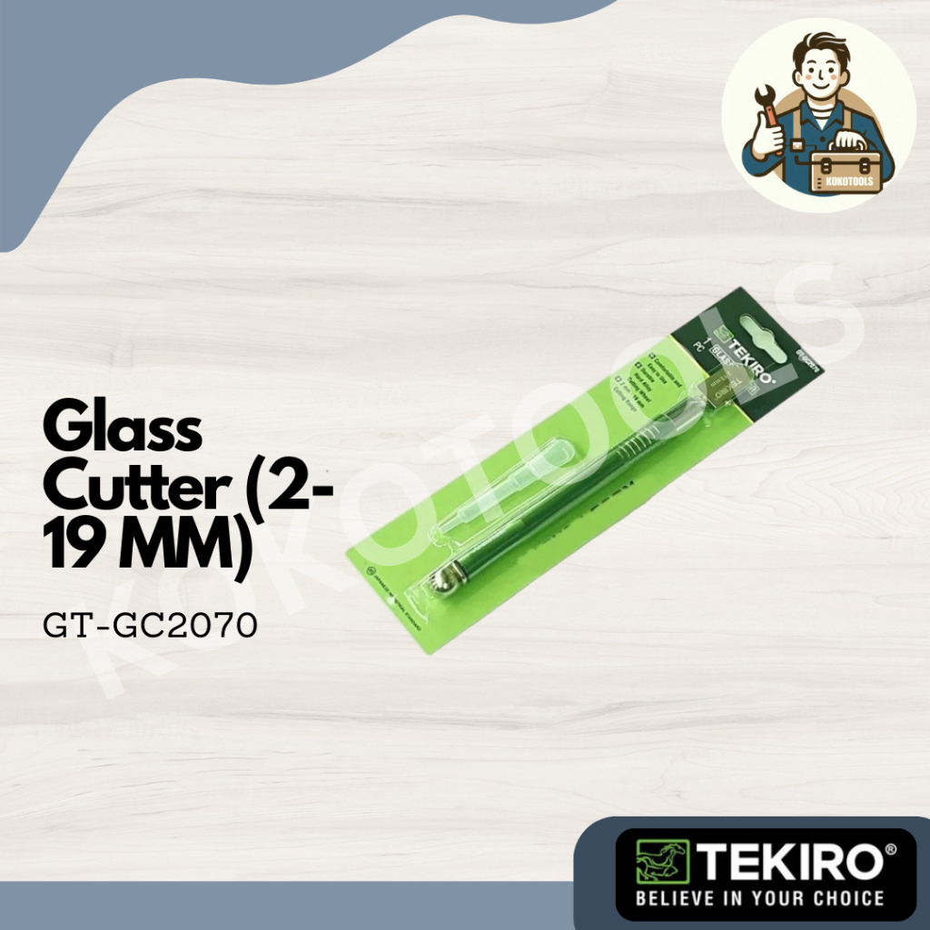 Pisau Potong Kaca Glass Cutter (2-19 MM) Tekiro