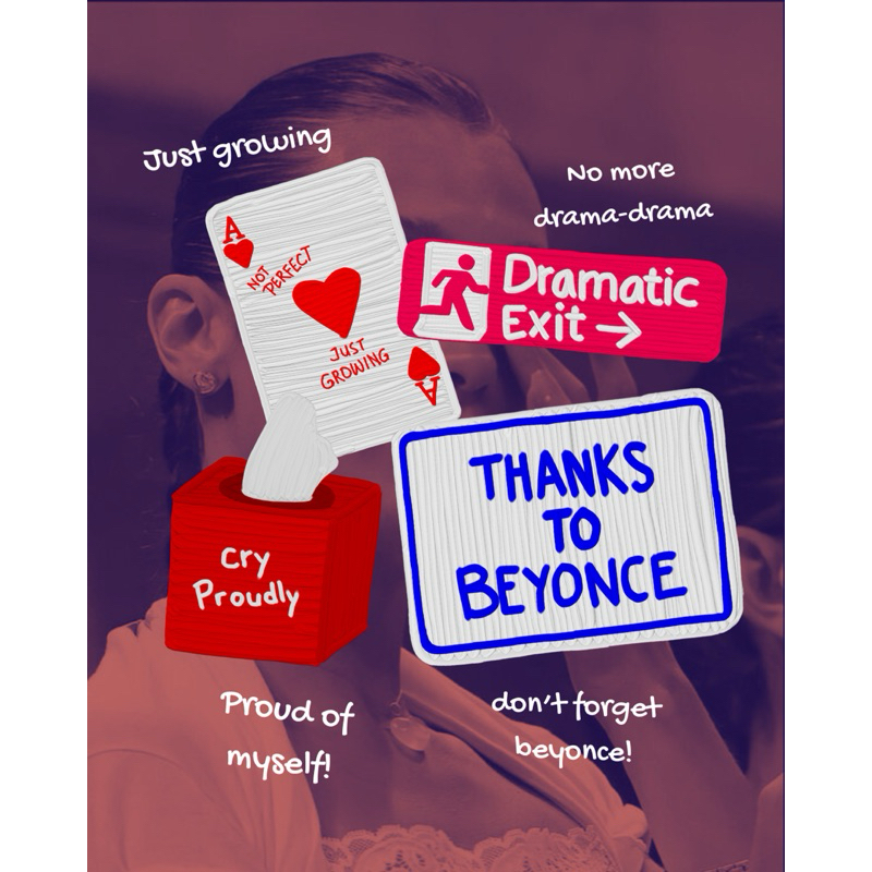 

No more drama-drama club sticker