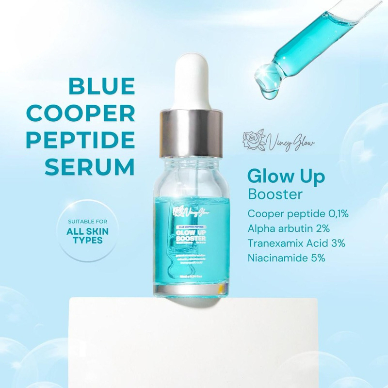 Blue Cooper Peptide Serum Vincy Glow