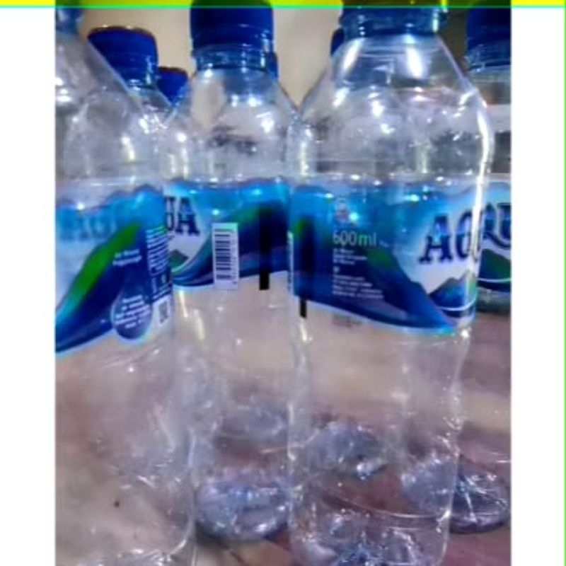botol kosong aqua / le mineral 600ml/1500ml