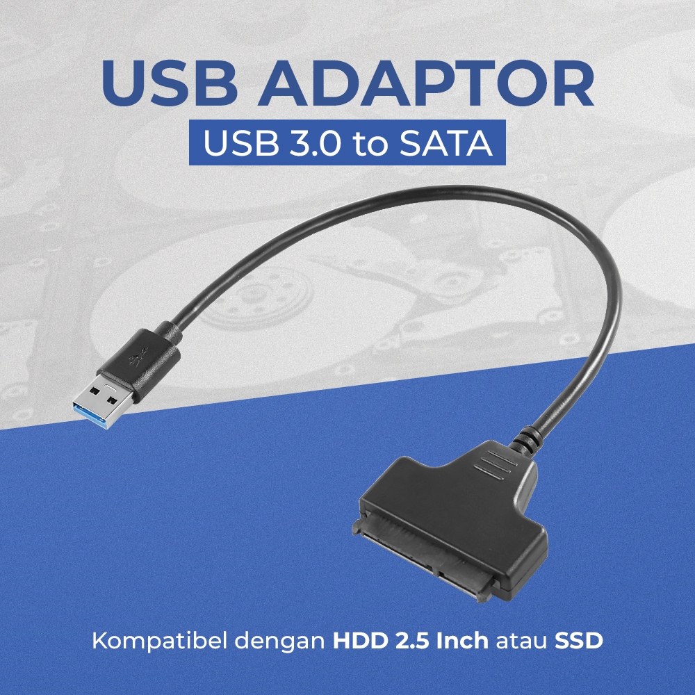 Kabel SATA Adapter USB 3.0 to SATA / Kabel Converter USB 3.0 SATA  / Kabel Adaptor USB 3.0 HDD SSD