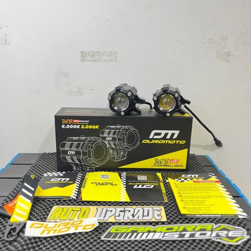 DuroMoto M3 / Led Mini Proyektor Laser / Lampu Motor Mobil