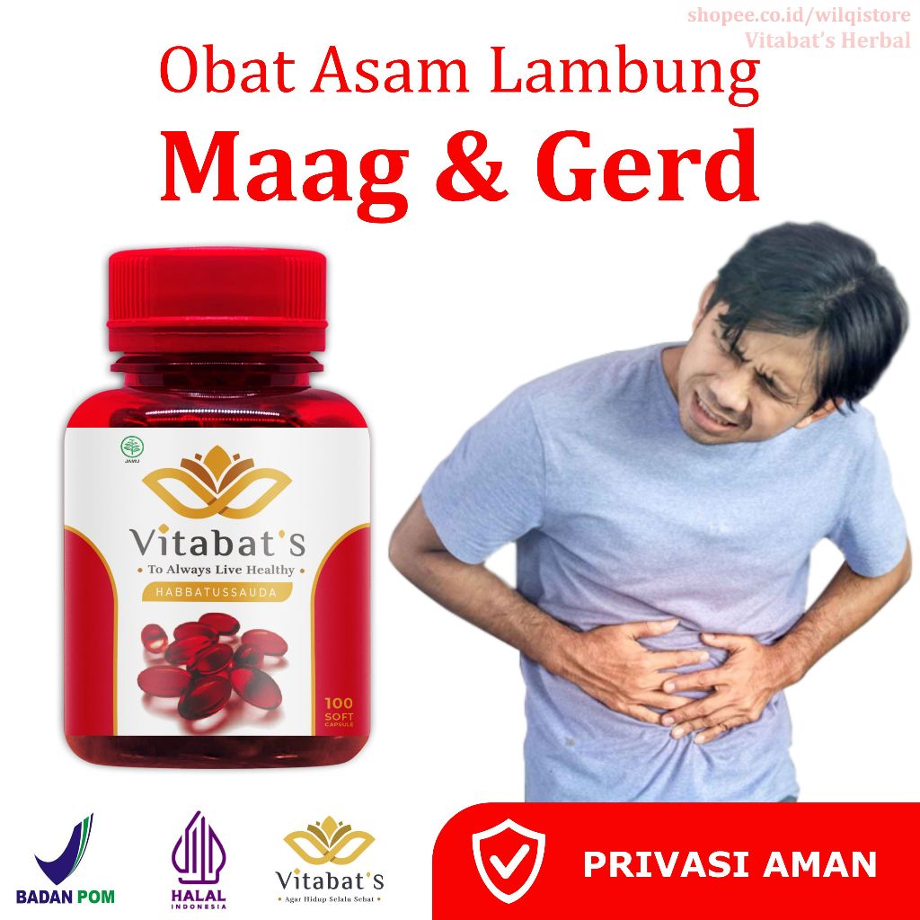 Vitabats Obat Lambung Paling Ampuh - Vitabat's Herbal Maag & Gerd