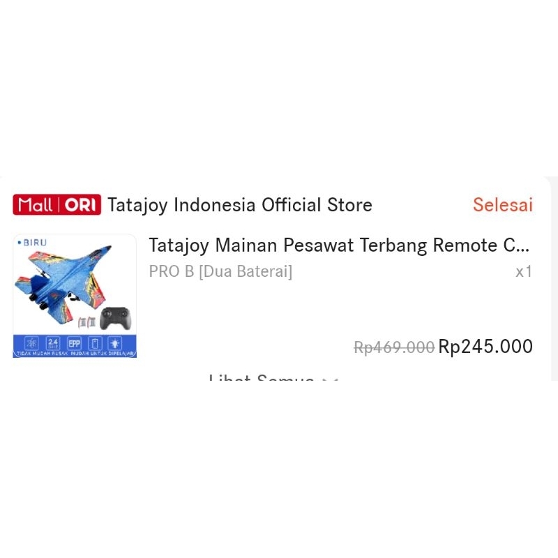 mainan pesawat terbang remote control bekas jarang pakai