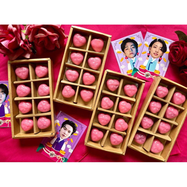 

HAMPERS KADO VALENTINE ALA KOREA - KOREAN RICE CAKE - MOCHI KOREA VIRAL - SONGPYEON