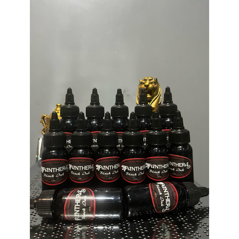 PANTHERA BLACK TATTOO INK 120ml / TINTA TATTOO PANTHERA / TINTA TATTOO HITAM / TINTA TATTOO BLACK