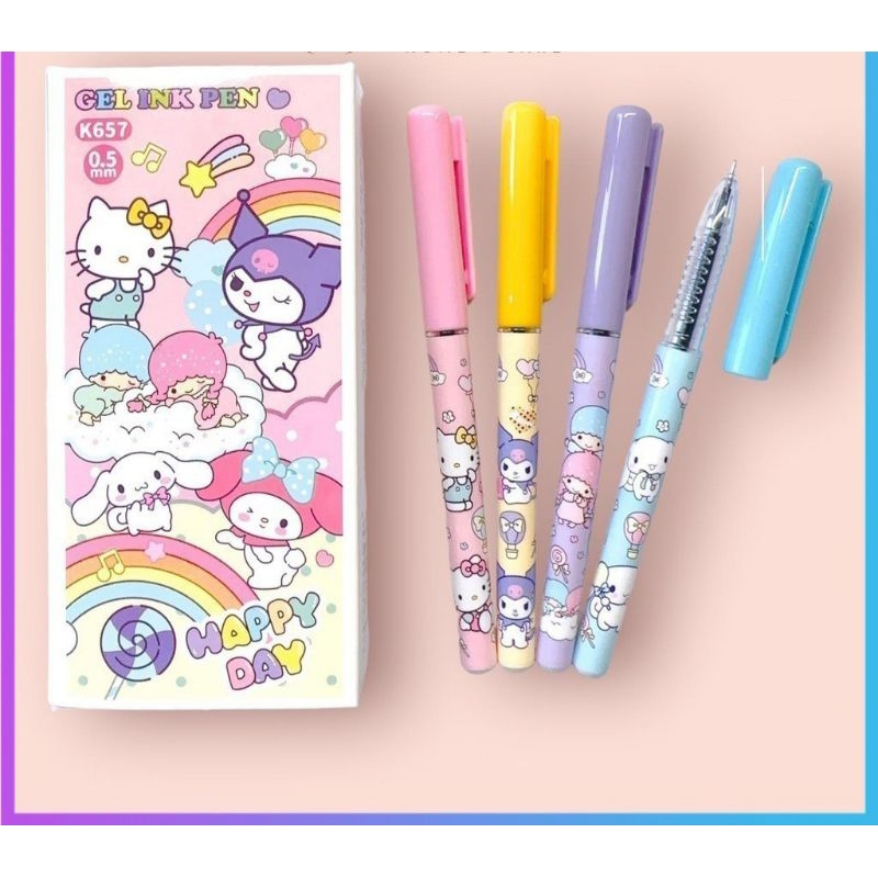 

dijual satuan pulpen gel karakter sanrio random sesuai stok