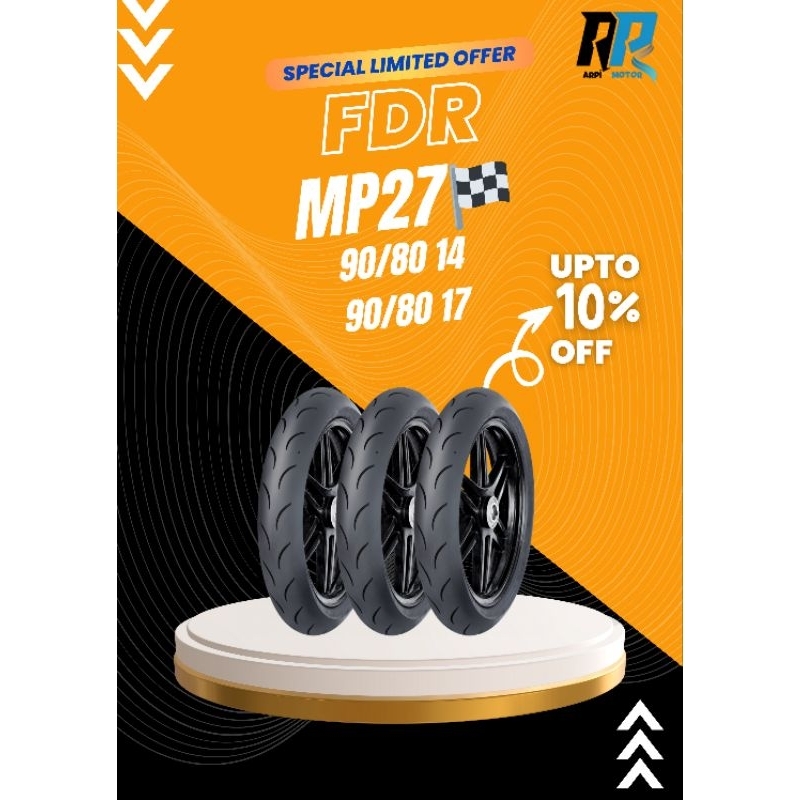 Ban MP 27 Ukuran 90/80-14 90/80-17 Ban Racing Soft Compound